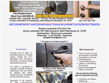 Tablet Screenshot of chucklocksmith.com